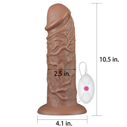 LoveToy Gode vibrant Chubby Dildo 23 x 6.5 cm Marron